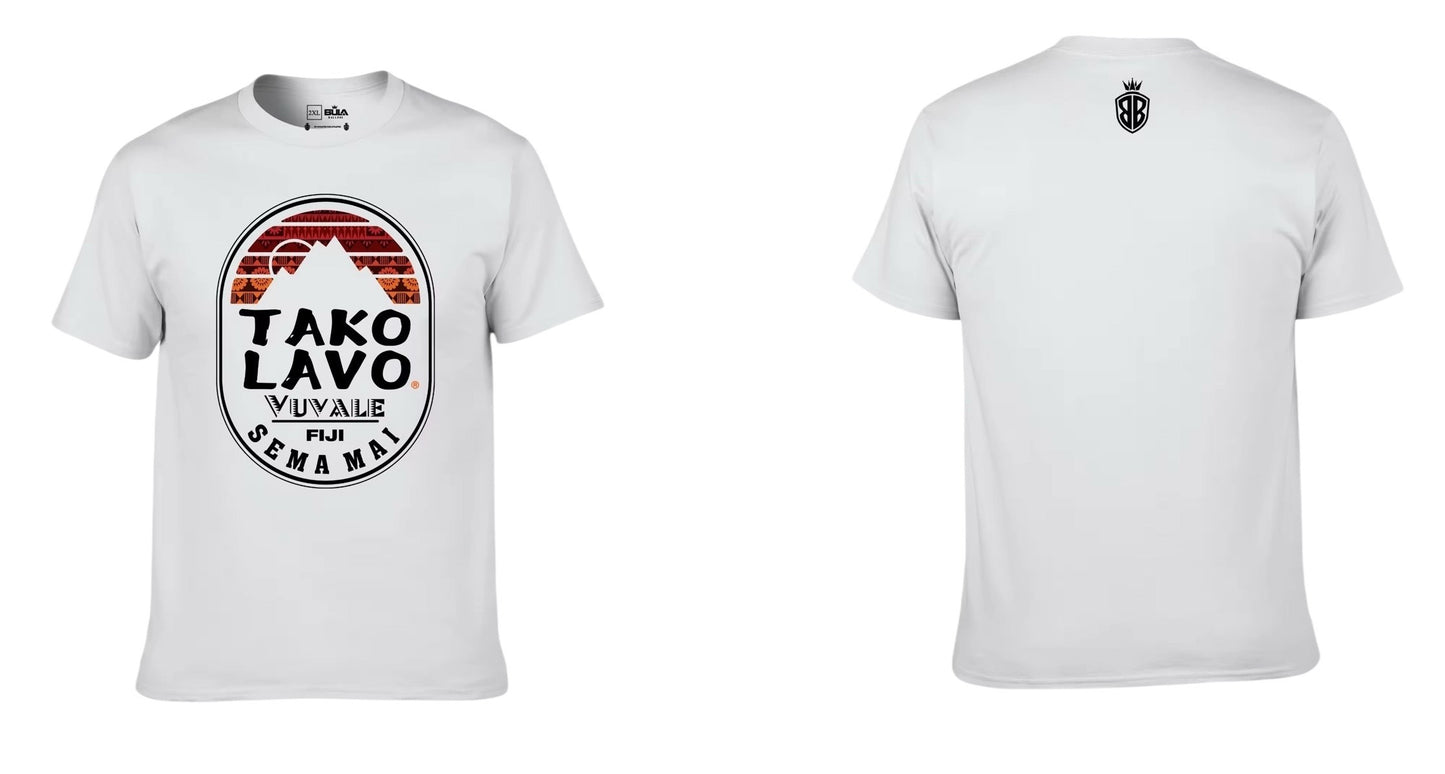 Tako Lavo NEW Vuvale Fiji Teez - White