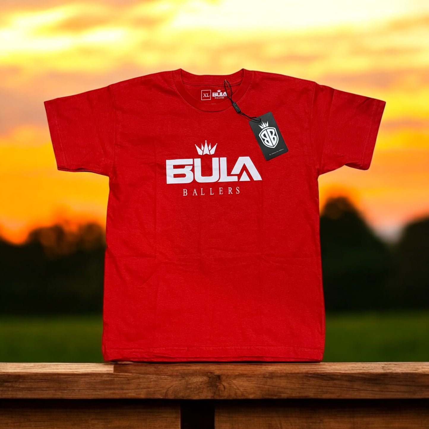 Official Bula Ballers Red Tee - Adult